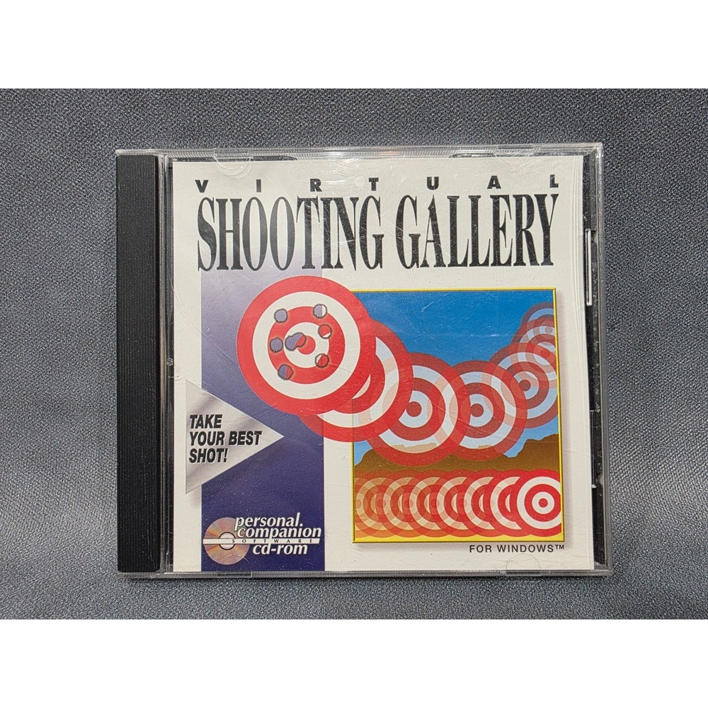 Virtual Shooting Gallery PC Game Windows 95 3.1 Personal Companion CD-ROM